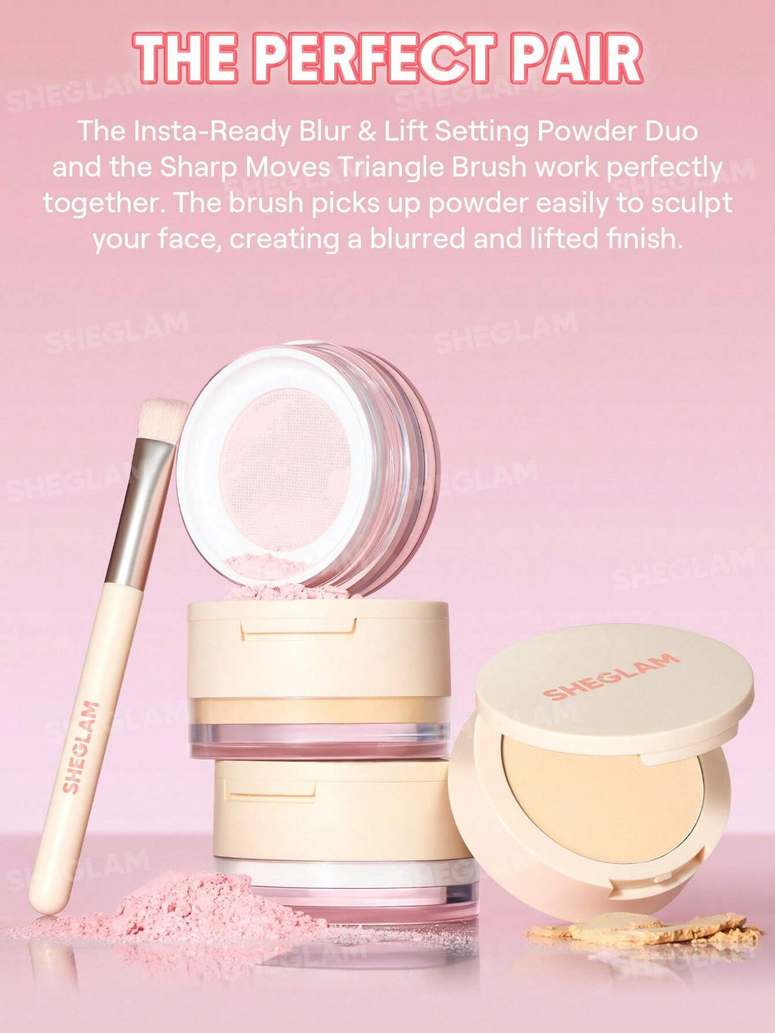 Sheglam Sharp Moves Triangle Brush-1pcs