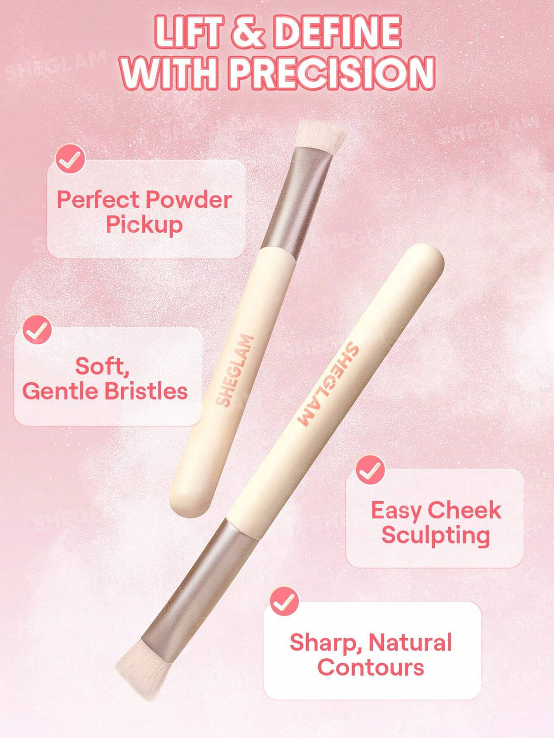 Sheglam Sharp Moves Triangle Brush-1pcs