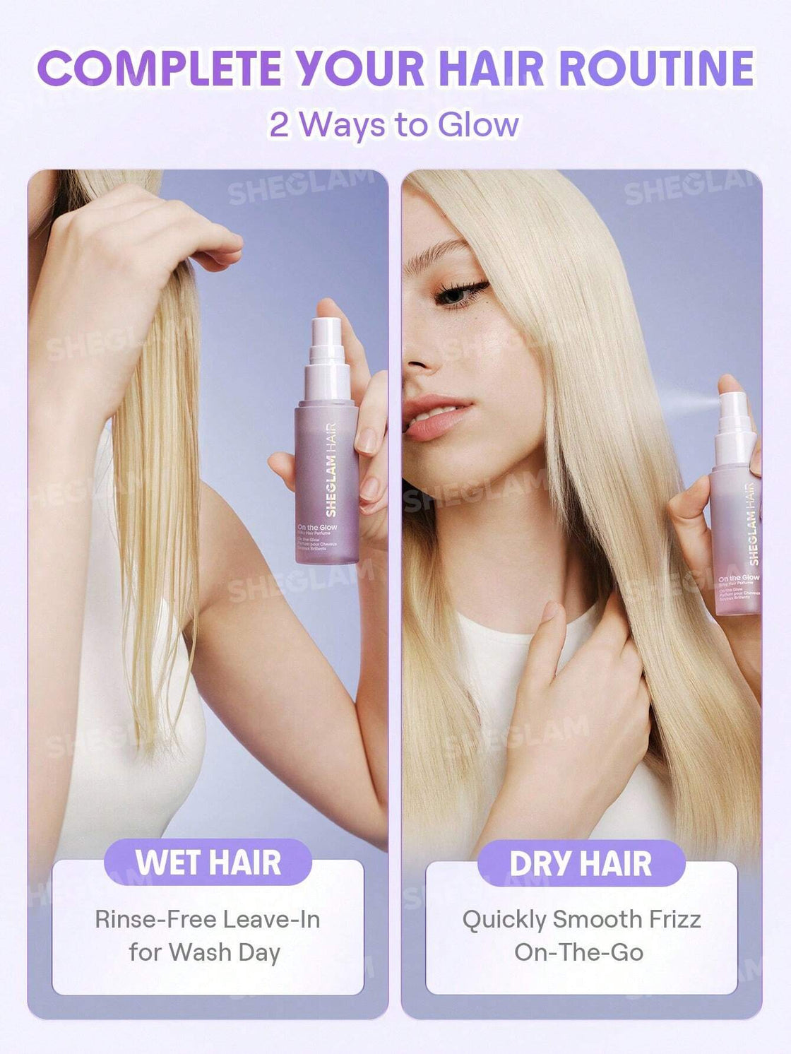 sheglam hair on the glow silky hair perfume 50ml