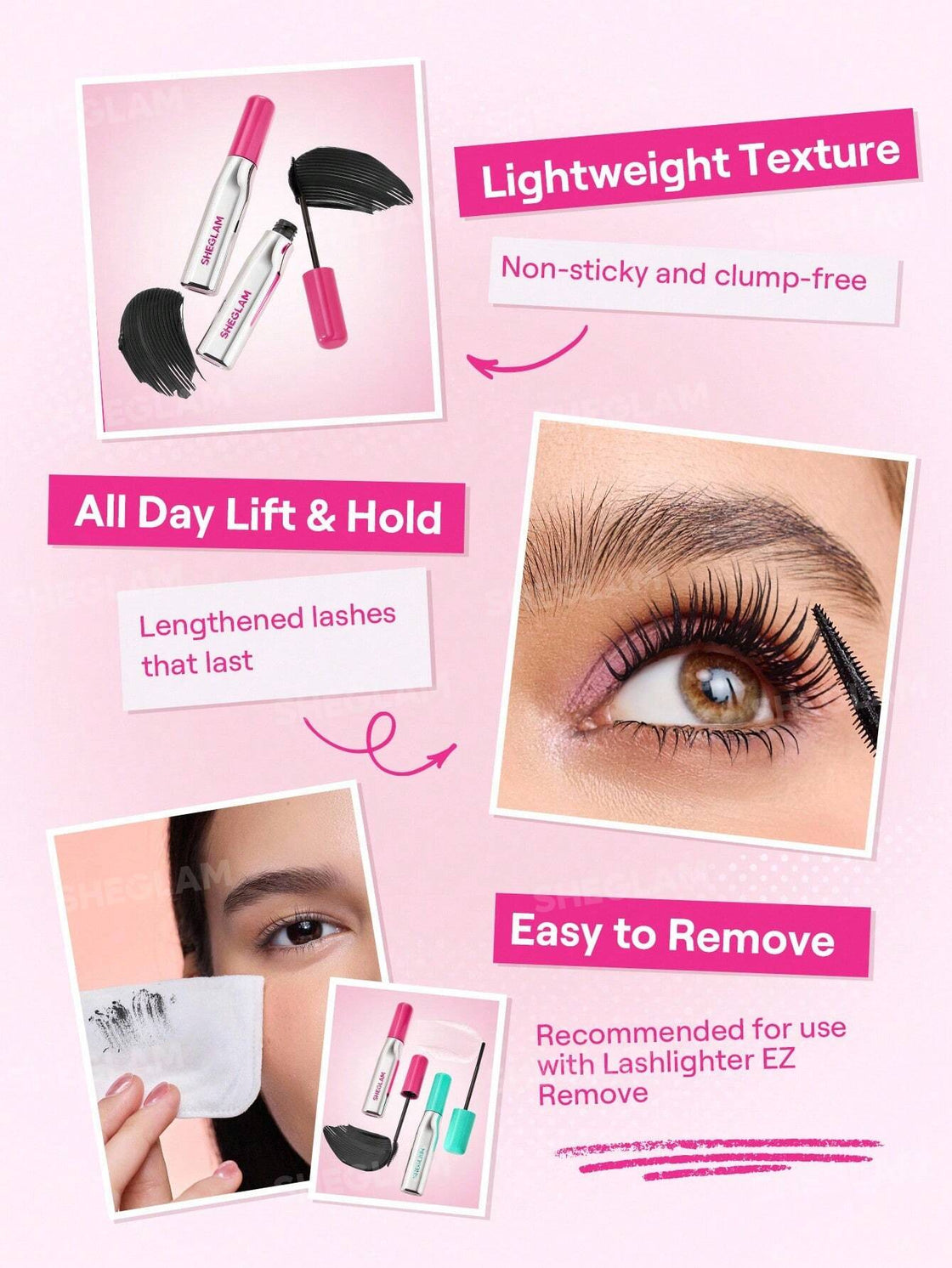 Sheglam Lashlighter Up and Out Mascara-Black 8ml