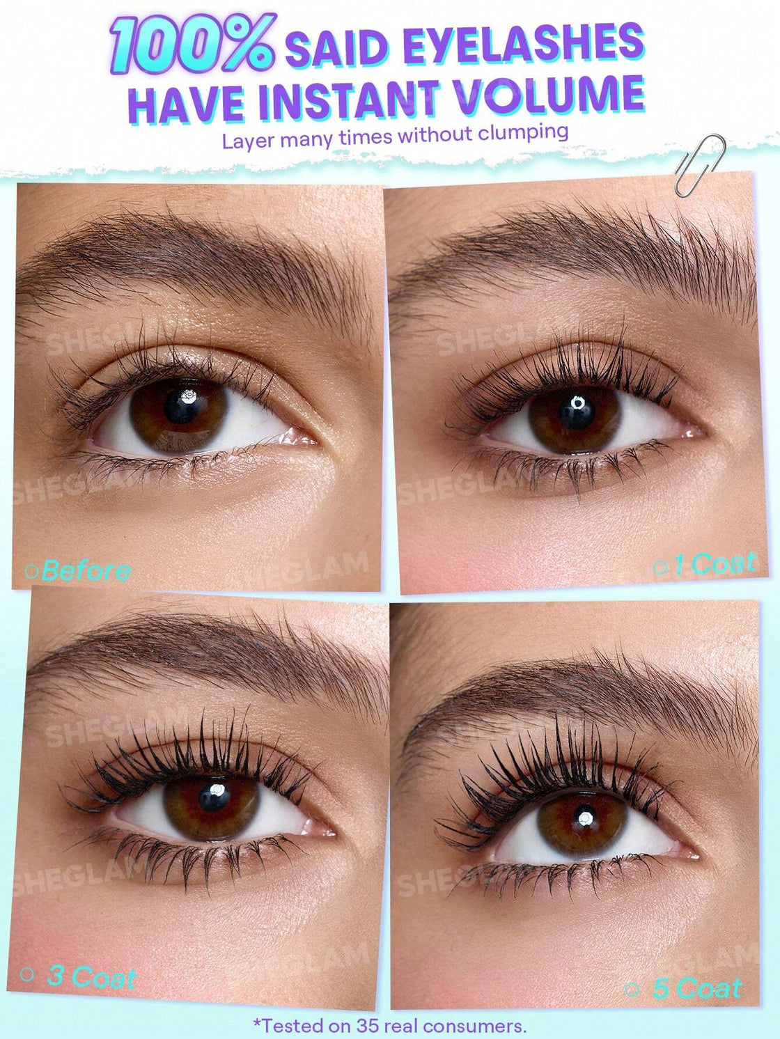 SHEGLAM Lashlighter Mega Boost Mascara black - 8ml