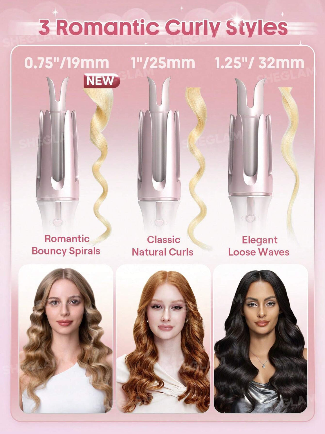 Sheglam  Cupid's Charm One-Touch Instant Curler-32mm
