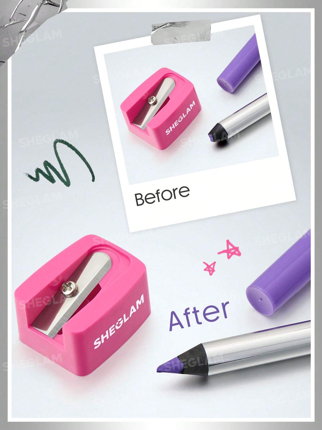 Sheglam Boldline Gel Liner Sharpener-Pink