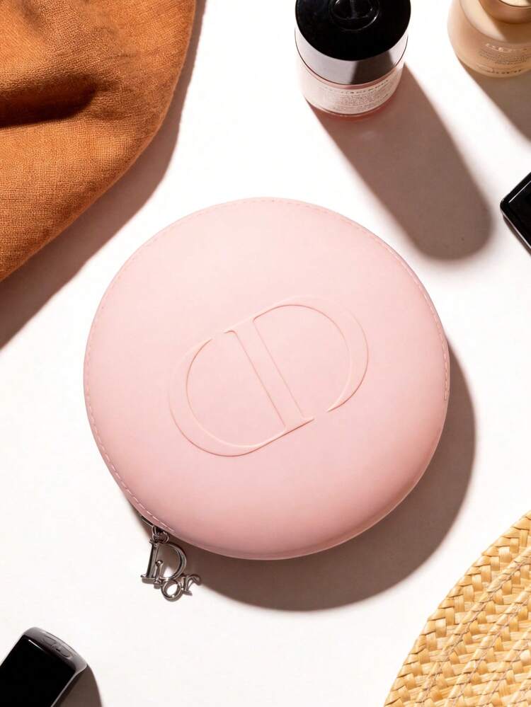 Dior Beauty Round Pink Silicone Pouch