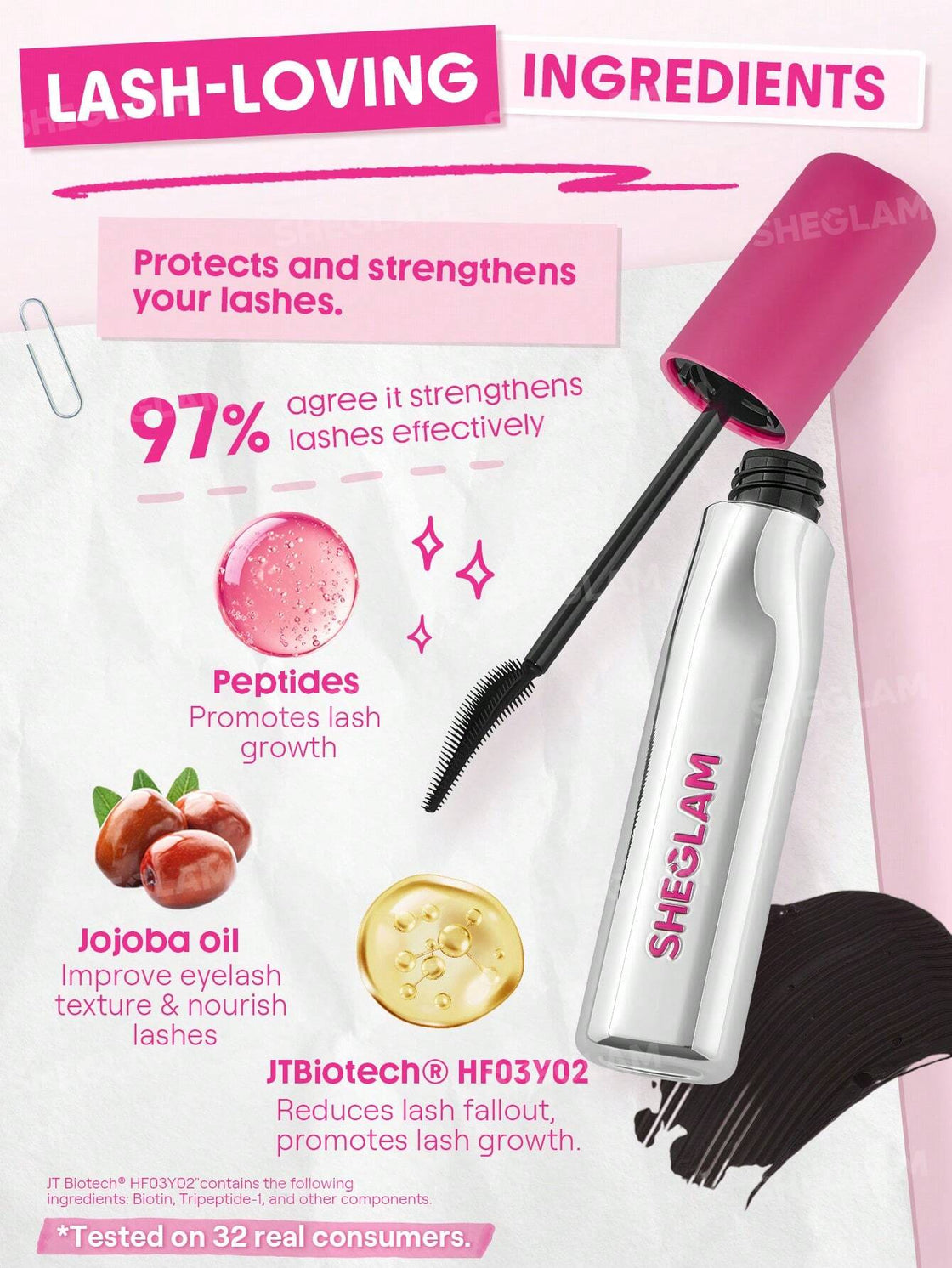 Sheglam Lashlighter Up and Out Mascara-Black 8ml