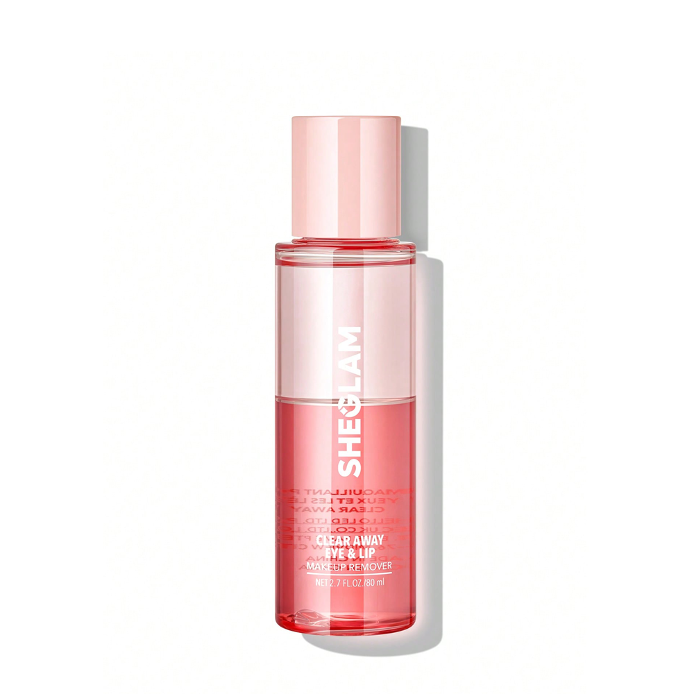 SHEGLAM CLEAR AWAY EYE & LIP MAKEUP REMOVER - PINK - 80ML