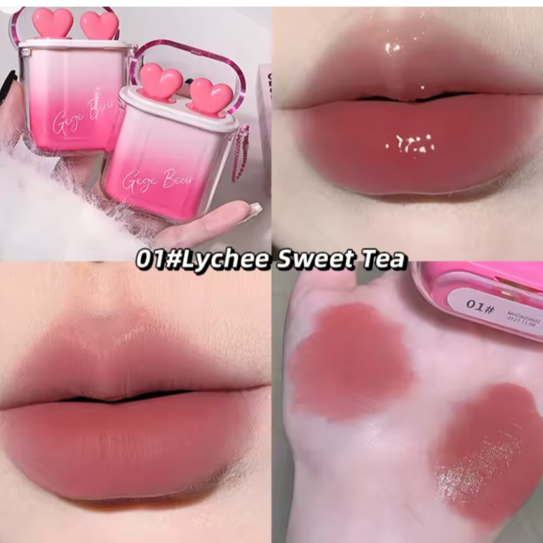 GEGE BEAR Heart-beating Water Gloss Velvet Matte Lip Glaze 2.5g