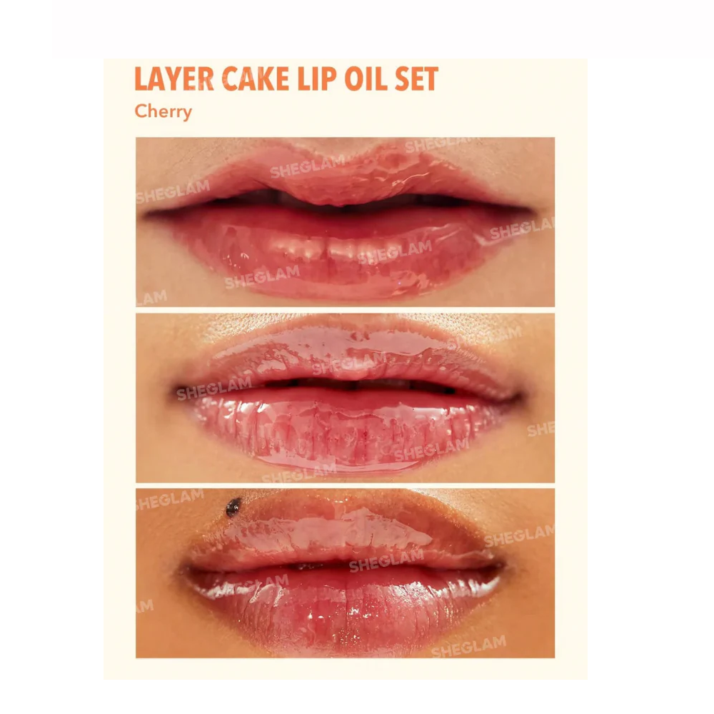 Sheglam Sunday Picnic Layer Cake Lip Oil Set