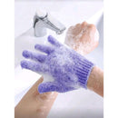 Ibeauty Exfoliating Bath Gloves-Purple