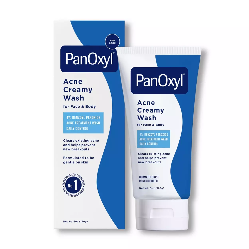 panoxyl acne creamy wash 4% benzoyl peroxide daily control 170g