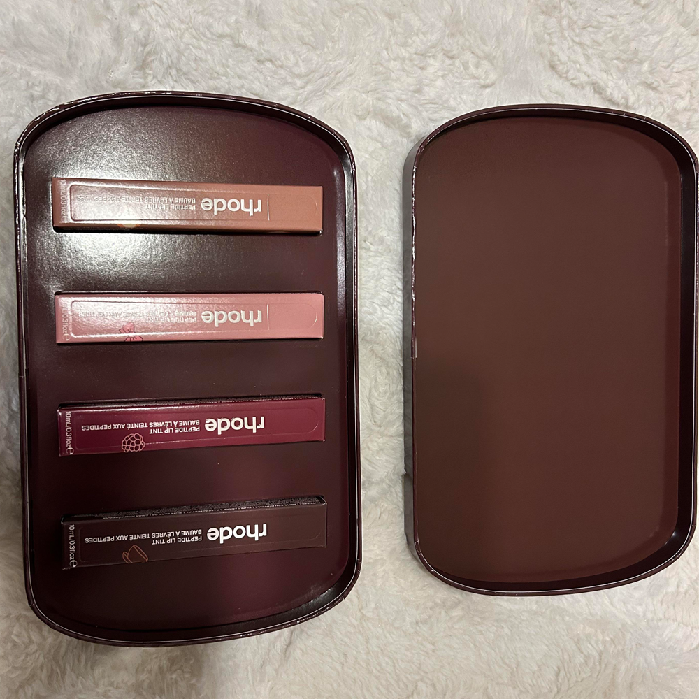 Rhode peptide lip tint 4pcs box ( ribbon, toast, raspberry jelly, expresso )