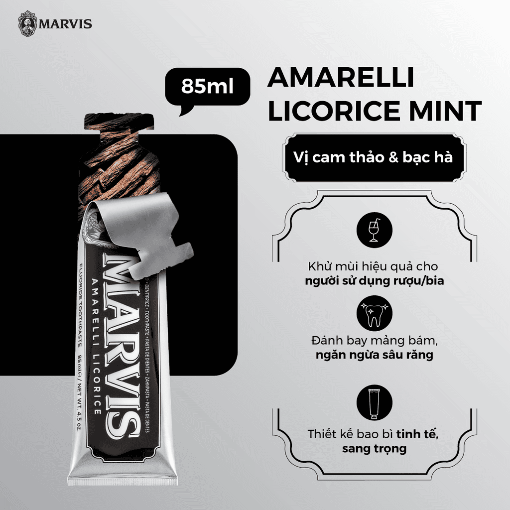 Marvis Amarelli Licorice Toothpaste - 25 ml