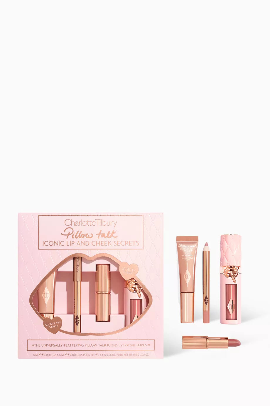 Charlotte Tilbury Pillow Talk Iconic Lip And Cheek Secrets Makeup Gift Set