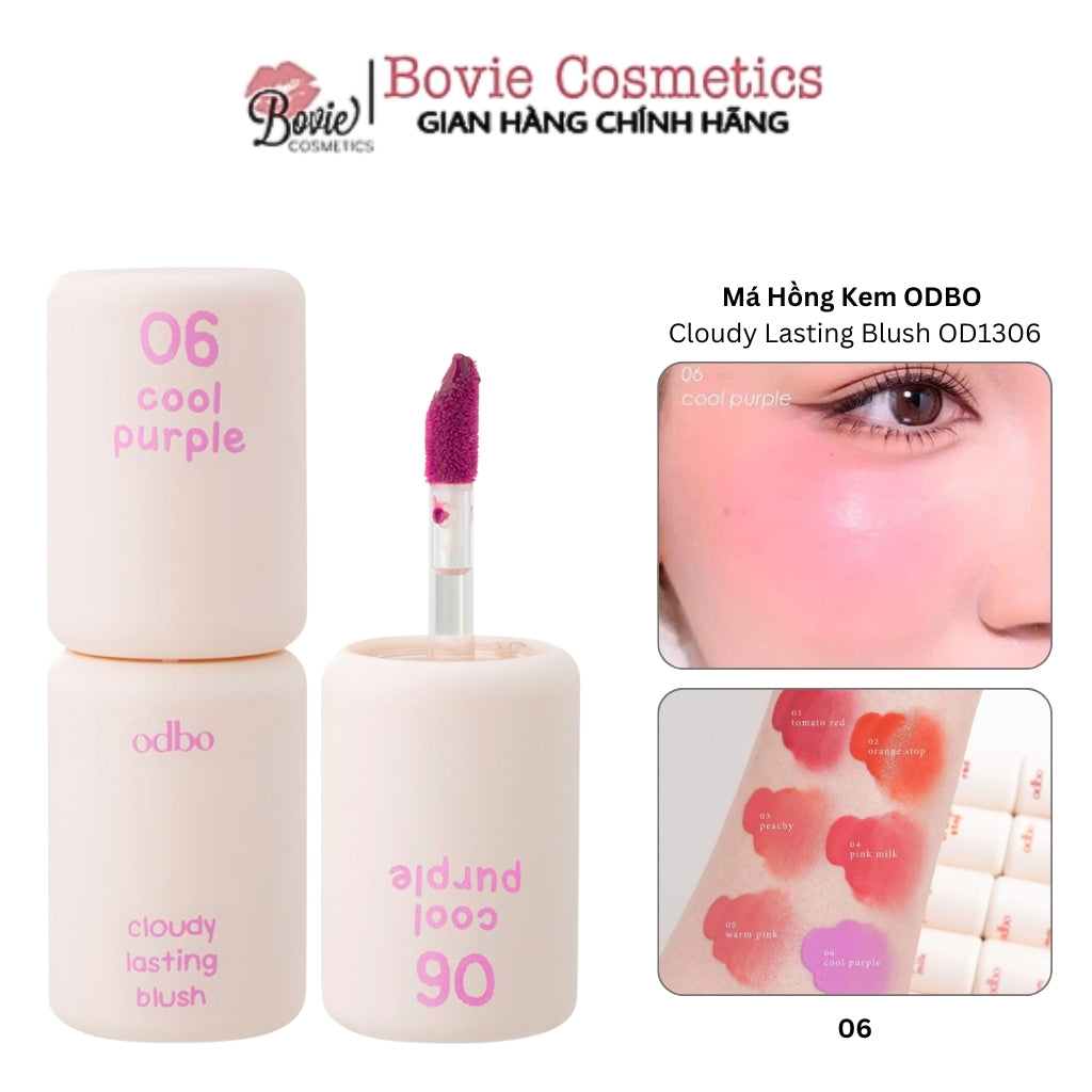 ODBO 06 COOL PURPLE BLUSH LIPSTICK
