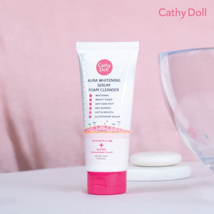 Cathy Doll Aura Whitening Serum Foam Cleanser- 100ml