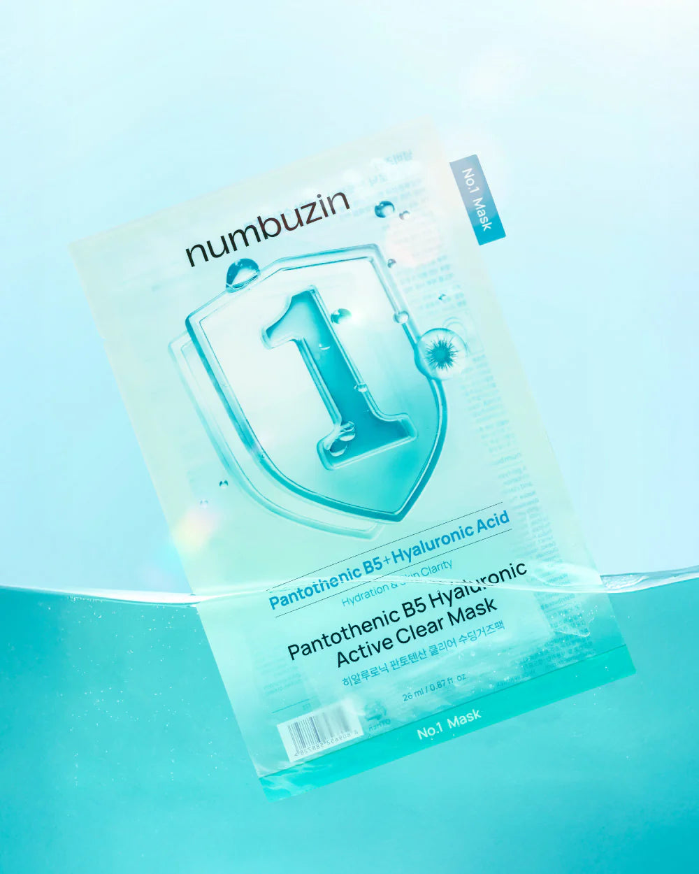 Numbuzin No.1 Pantothenic B5 Hyaluronic Active Clear Mask Sheet 1pc