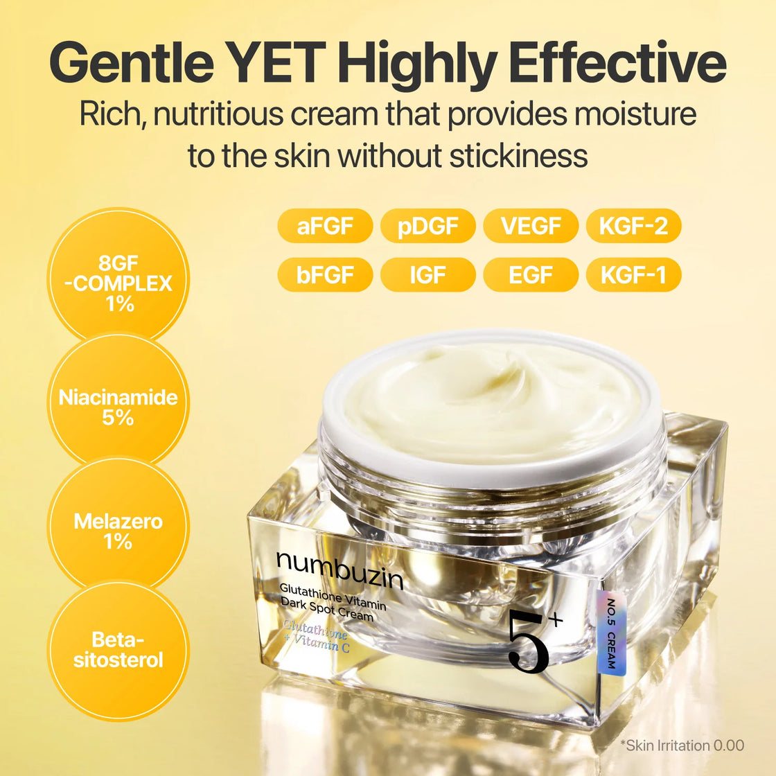 Numbuzin No.5 Vitamin Glutathione Dark Spot Laser Cream 50ml