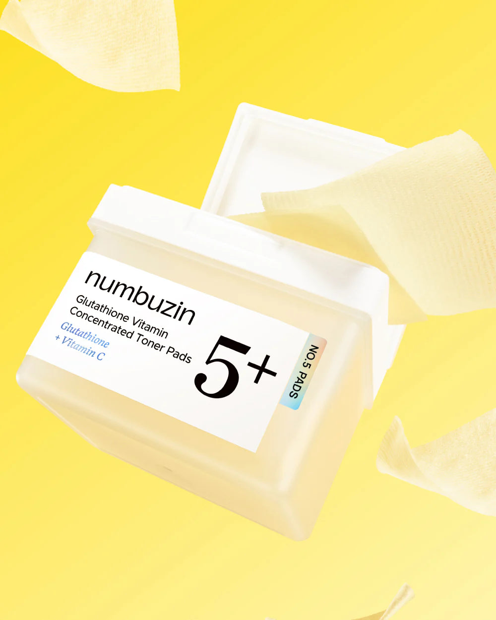 Numbuzin No.5+ Niacinamide Concentrated Toner Pad | Glutathione, Niacinamide, PHA & LHA, 180ml