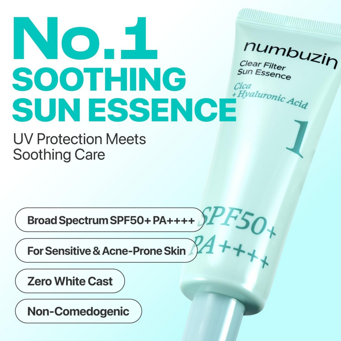 Numbuzin No.1 Clear Filter Sun Essence SPF50+ PA++++-50ml
