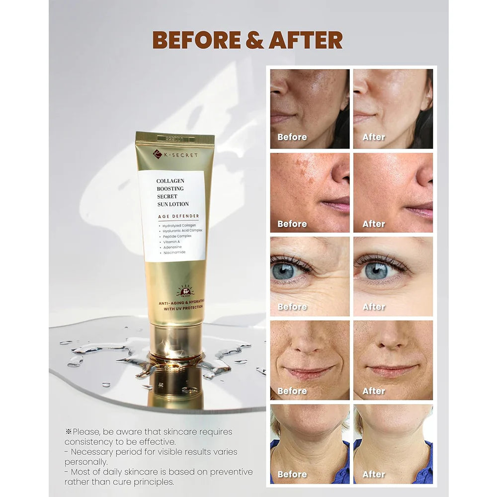 KSECRET Collagen Boosting Secret Sun Lotion SPF50+ PA++++ - 60ml