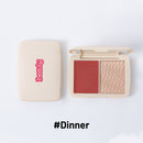 Ibeauty Cream Blush and Powder Highlighter Palette-Berry -6.5g