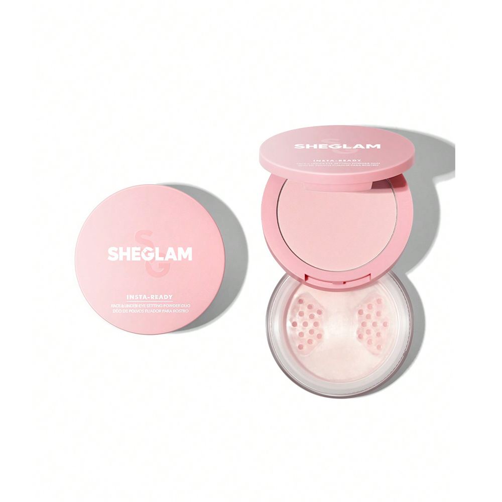 Sheglam Insta Ready Face and Under Eye Setting Powder Duo - Bubblegum