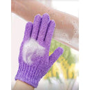 Ibeauty Exfoliating Bath Gloves-Purple