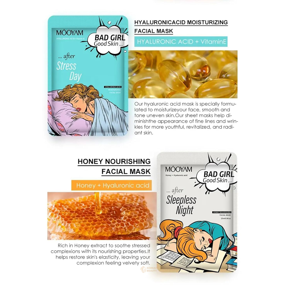 Mooyam Facial Mask After Sleepless Night Honey-Hyaluronic aid-25ml