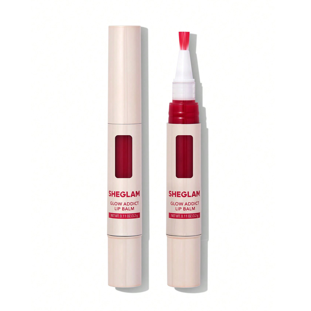 sheglam glow addict lip balm peach juice