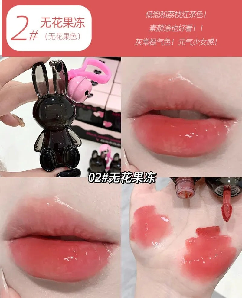 GEGE BEAR Black Rabbit Water Gloss Lip Glaze 1.8g