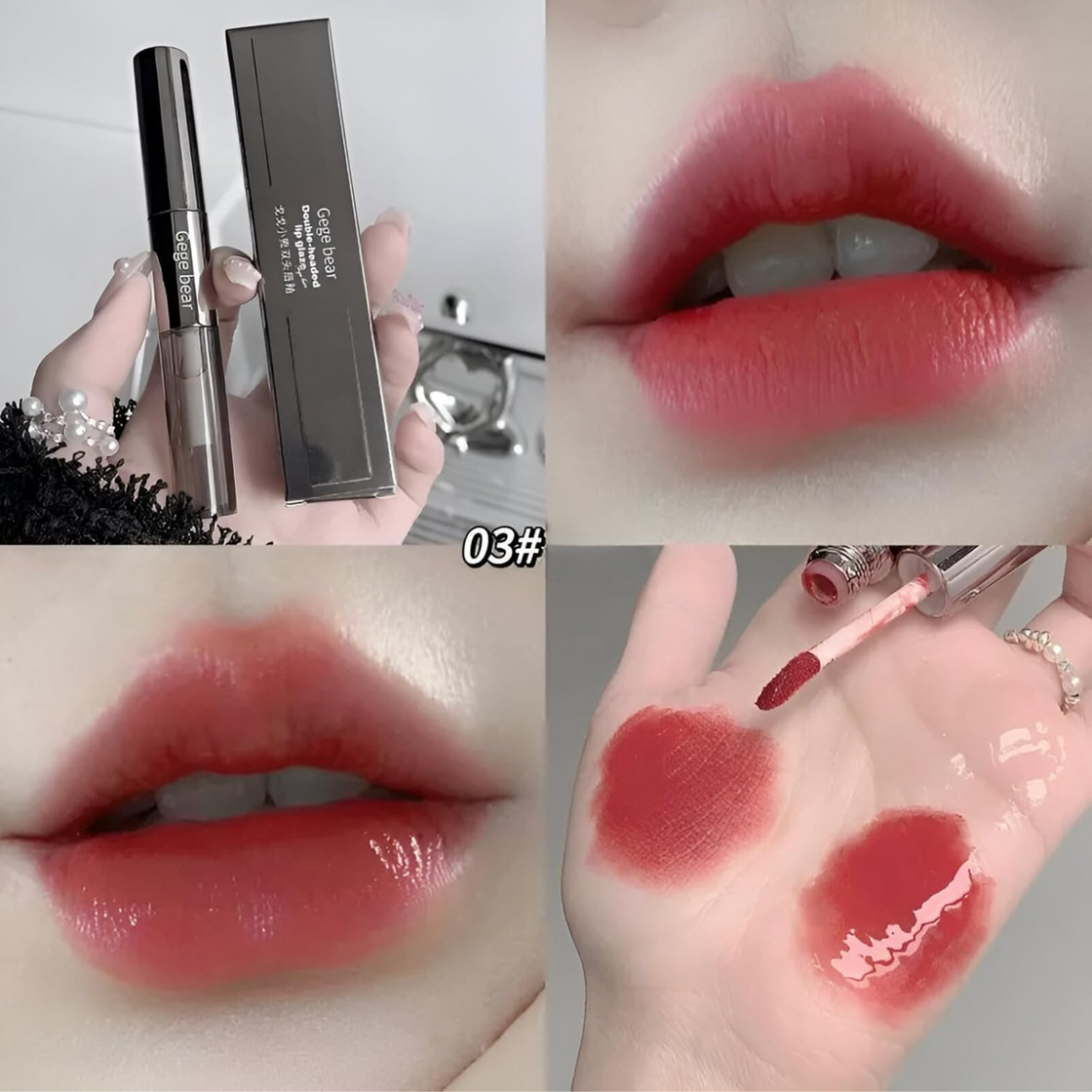 GEGE BEAR Double-headed Lip Glaze 2g