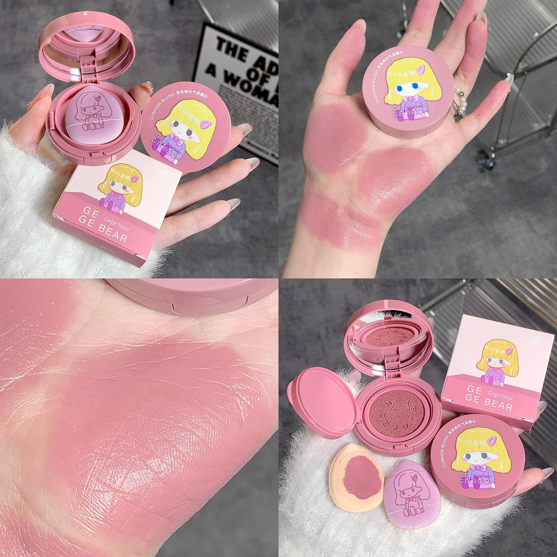 GEGE BEAR tea pink Cushion Blusher 3.5g