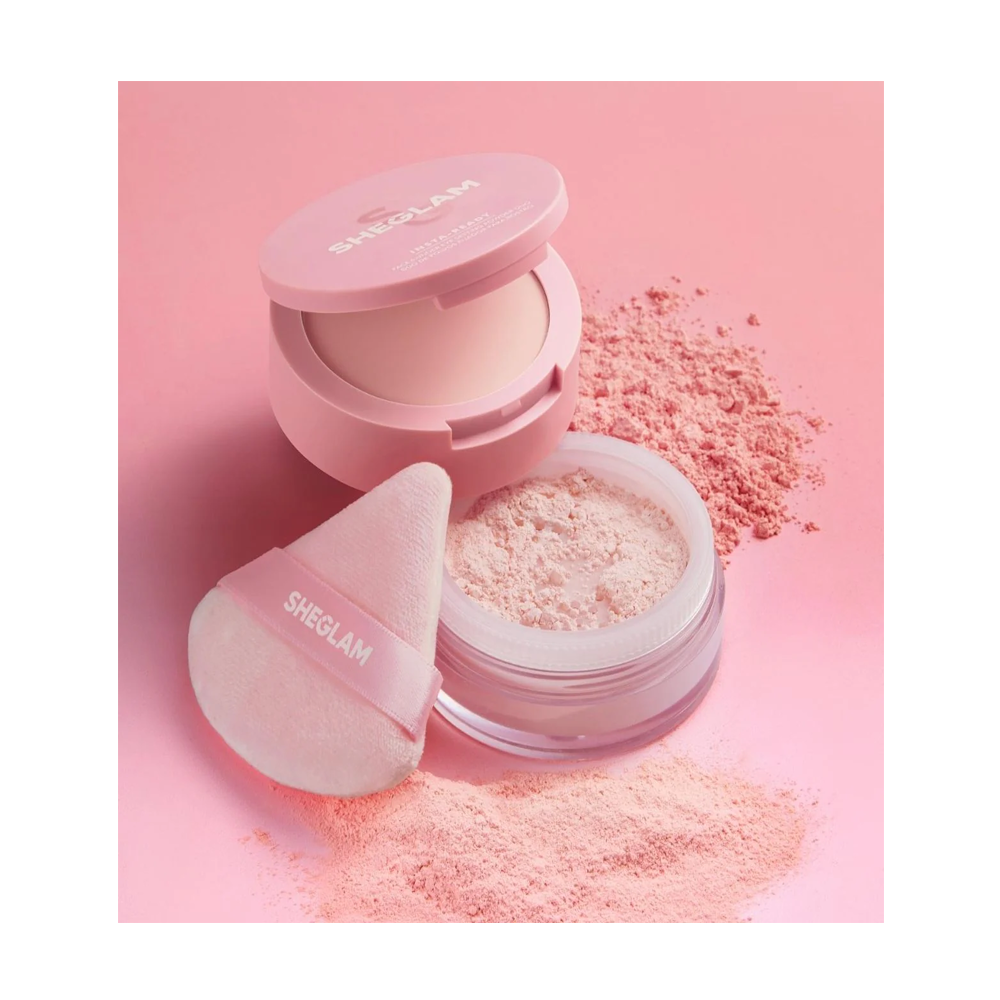 Sheglam Insta Ready Face and Under Eye Setting Powder Duo - Bubblegum