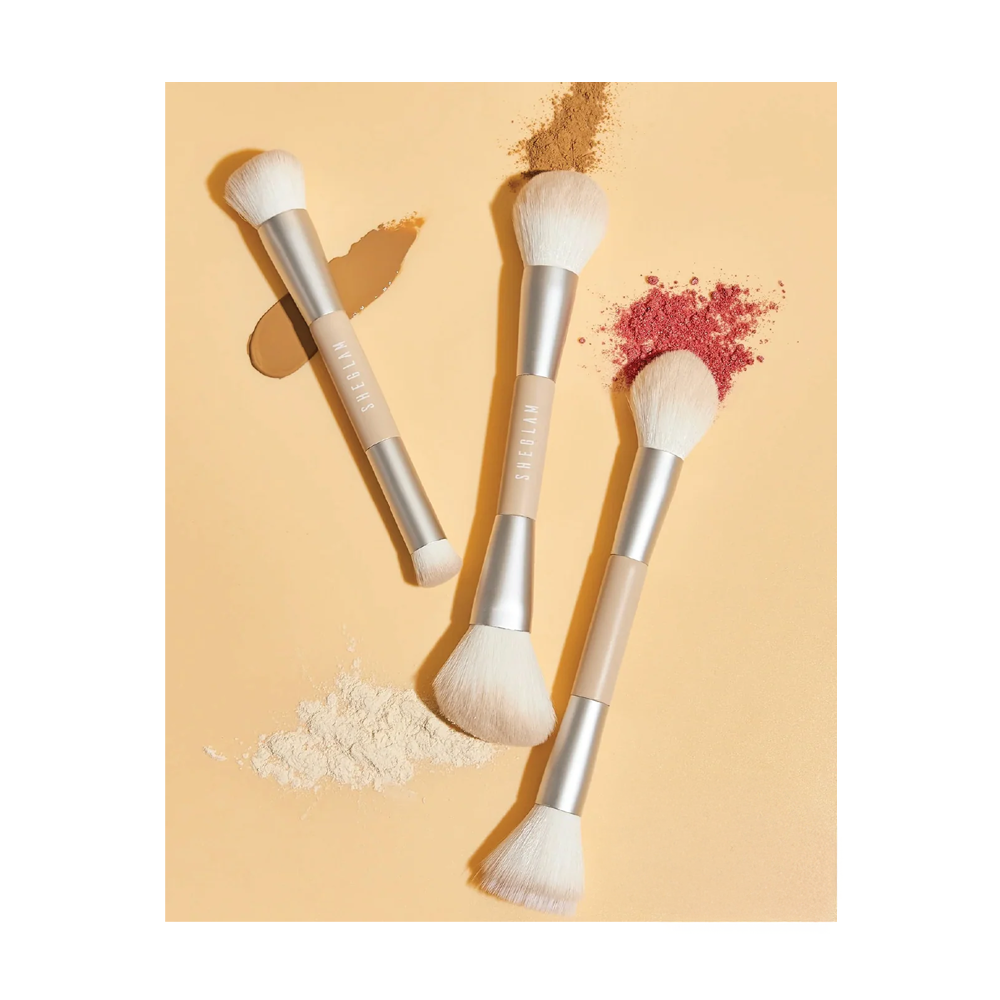 Sheglam Glam 101 Face Essentials Brush Set with Bag