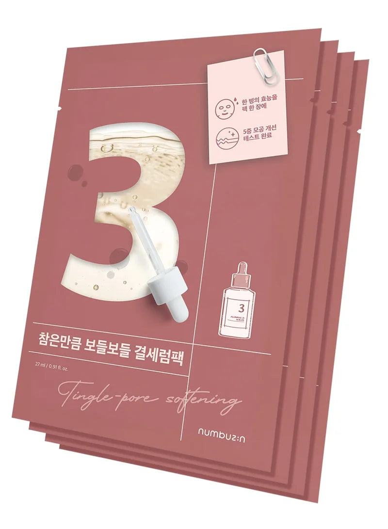 Numbuzin No.3 Tingle-Pore Softening Sheet Mask