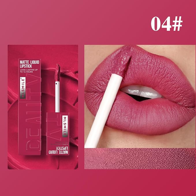 Liquid matte lipstick for lips MLSMILE Matte Liquid Lipstick Beauty