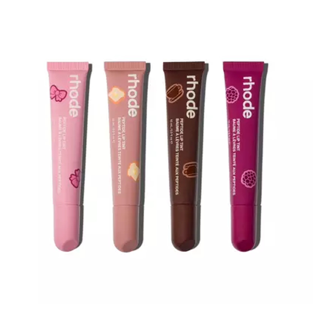 Rhode peptide lip tint 4pcs box ( ribbon, toast, raspberry jelly, expresso )