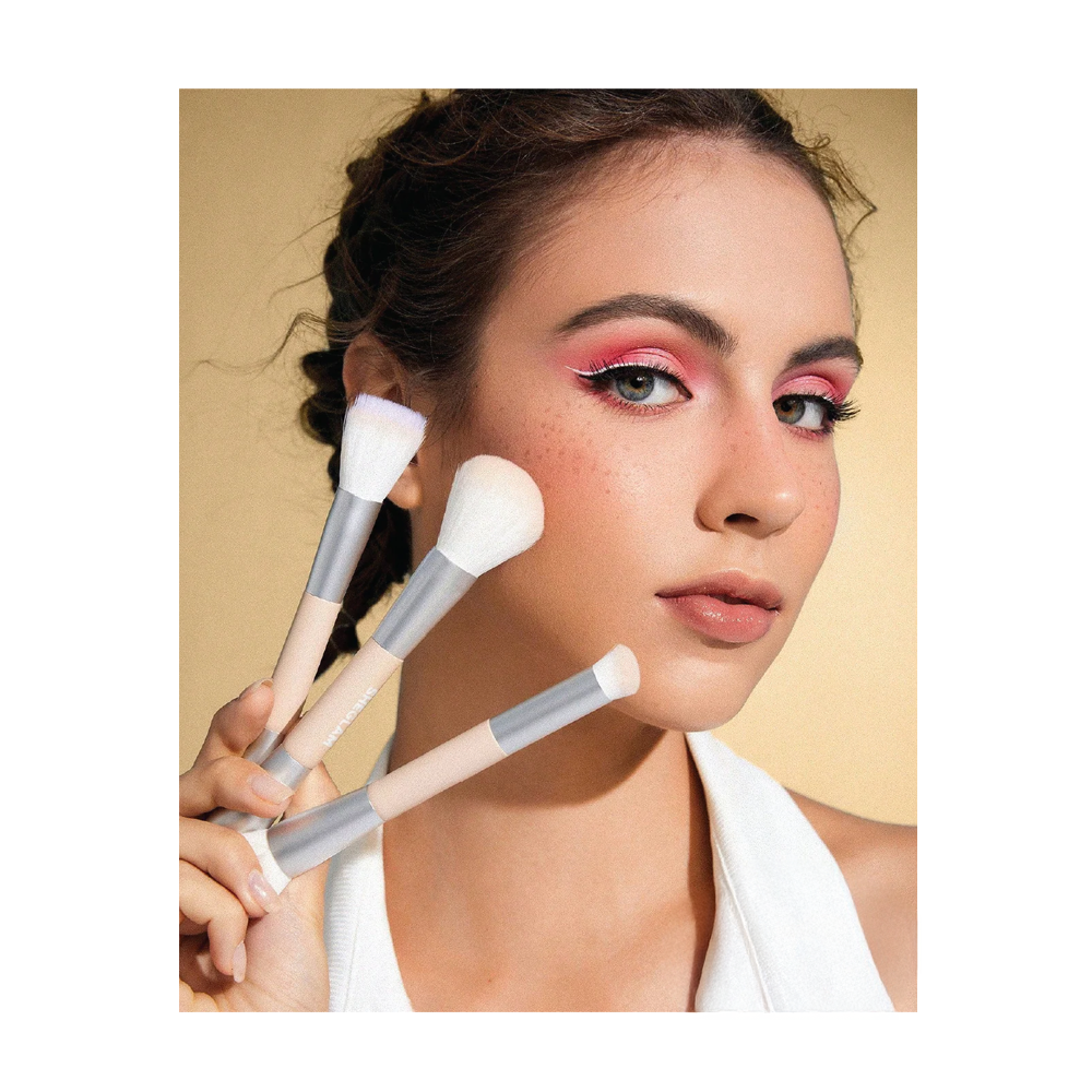 Sheglam Glam 101 Face Essentials Brush Set with Bag