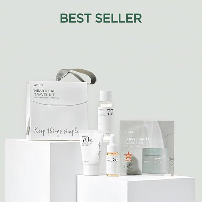 ANUA heartleaf soothing trial Kit 4-step perfect daily routine