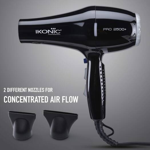 Ikonic Professional Hair Dryer Pro 2500+ Black