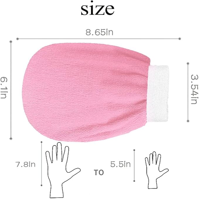 Ibeauty kessa exfoliating Gloves meduim Coarse-Pink