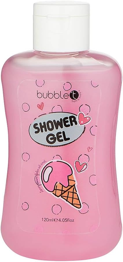 Bubble T gift set: Shower gel, bath fizzer Cartoon 4 pcs