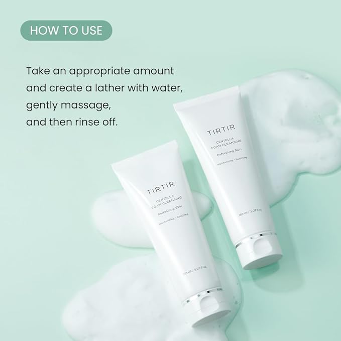 TIRTIR Centella Foam Cleansing - Creamy Bubble with Centella Asiatica Extract 150ML