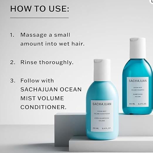 SACHAJUAN Ocean Mist Shampoo & Conditioner Kit.