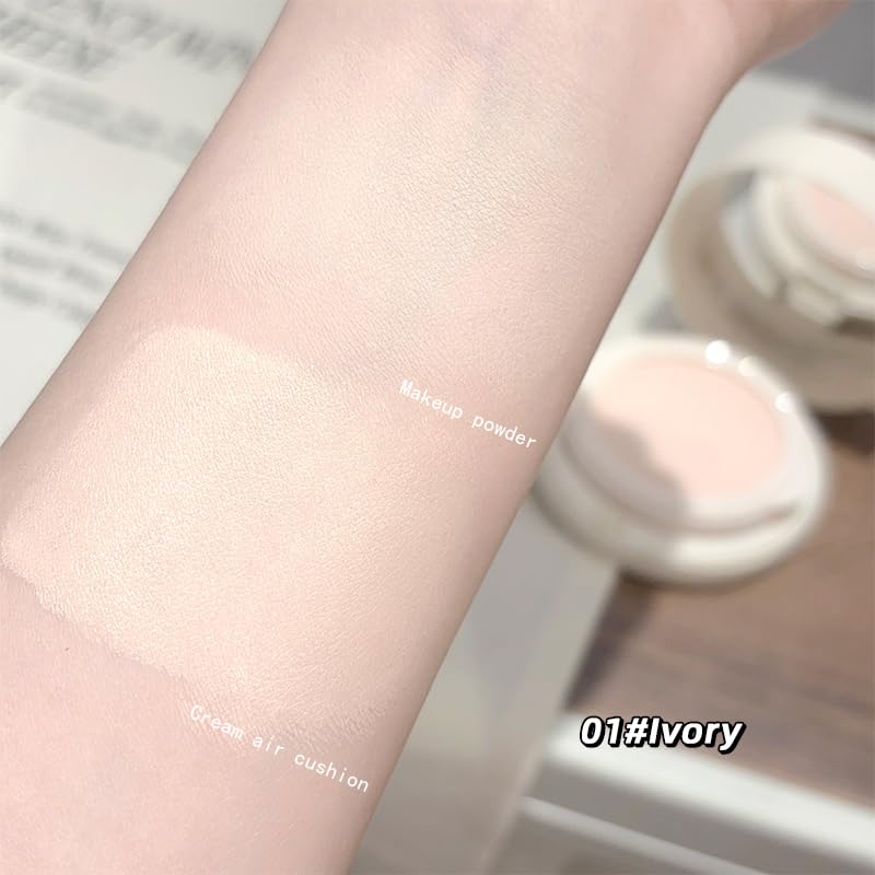 GEGE BEAR Foundation Setting Powder 2 In 1 Facial BB Cream Air Cushion Waterproof 8g