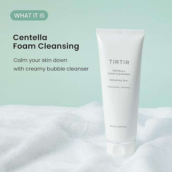 TIRTIR Centella Foam Cleansing - Creamy Bubble with Centella Asiatica Extract 150ML