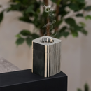 Mini Striped Incense Burner Black And Beige