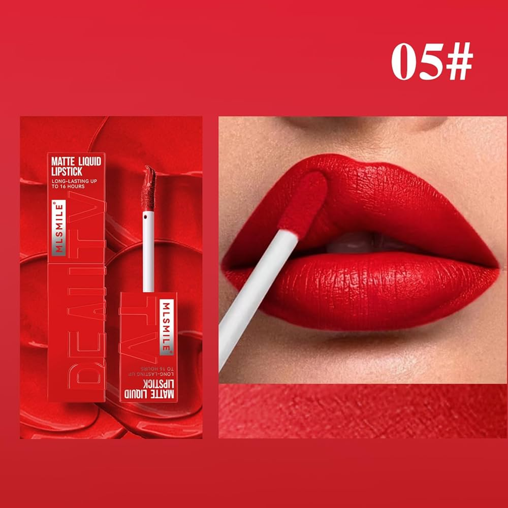 Liquid matte lipstick for lips MLSMILE Matte Liquid Lipstick Beauty