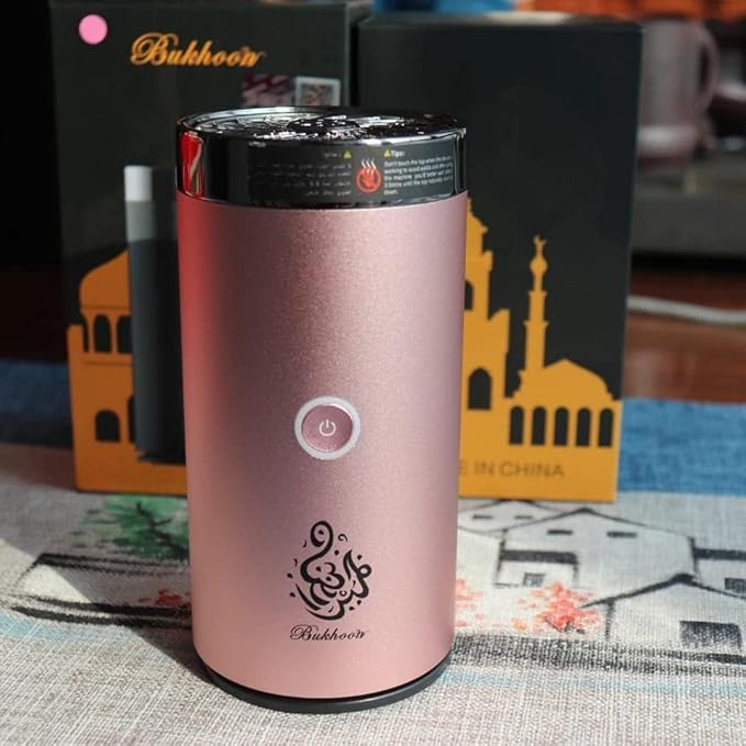 Portable Bakhoor Burner For Car / Office - Pink