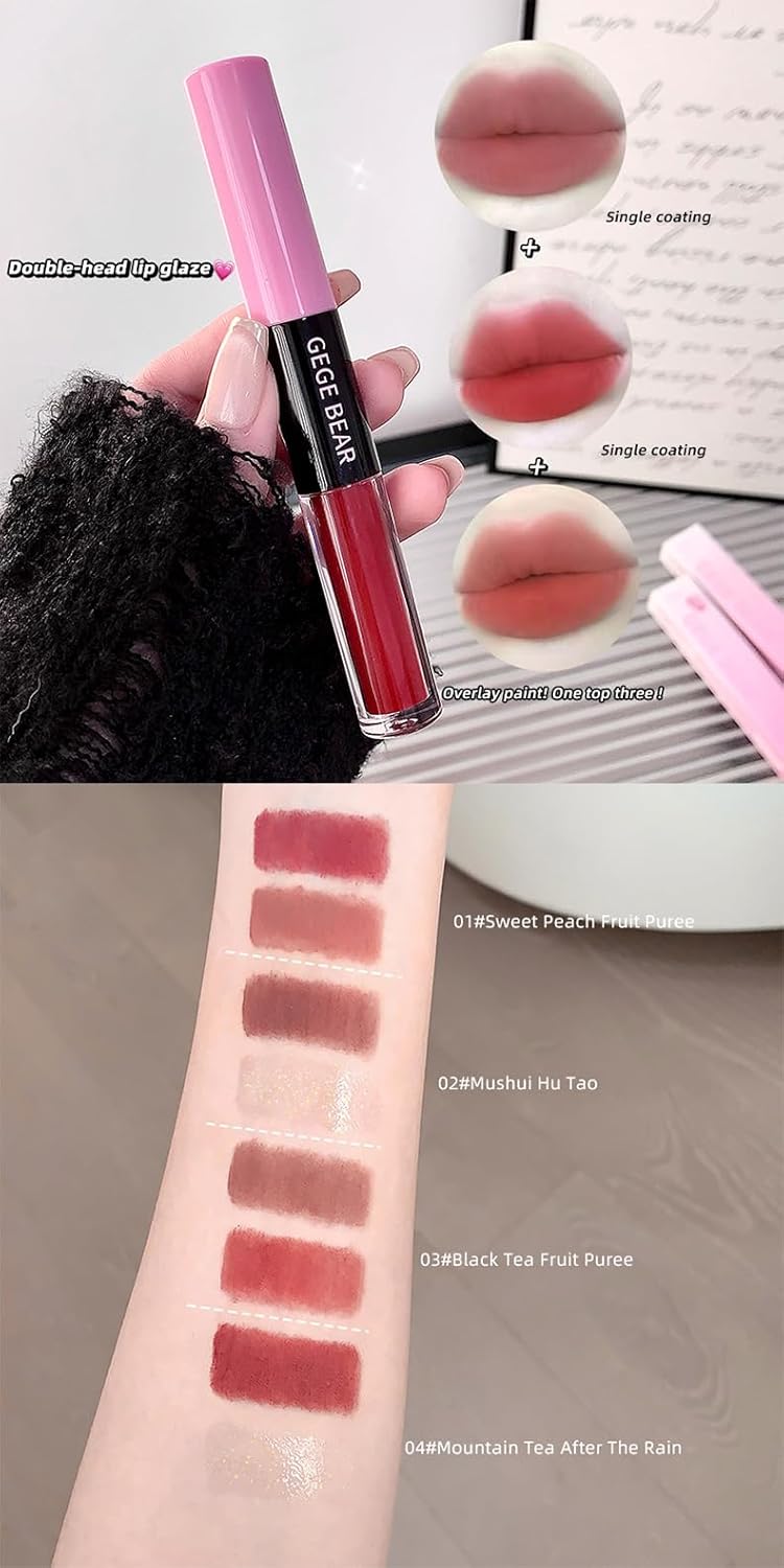 GEGE BEAR Double Head Lip Glaze 1.8ml